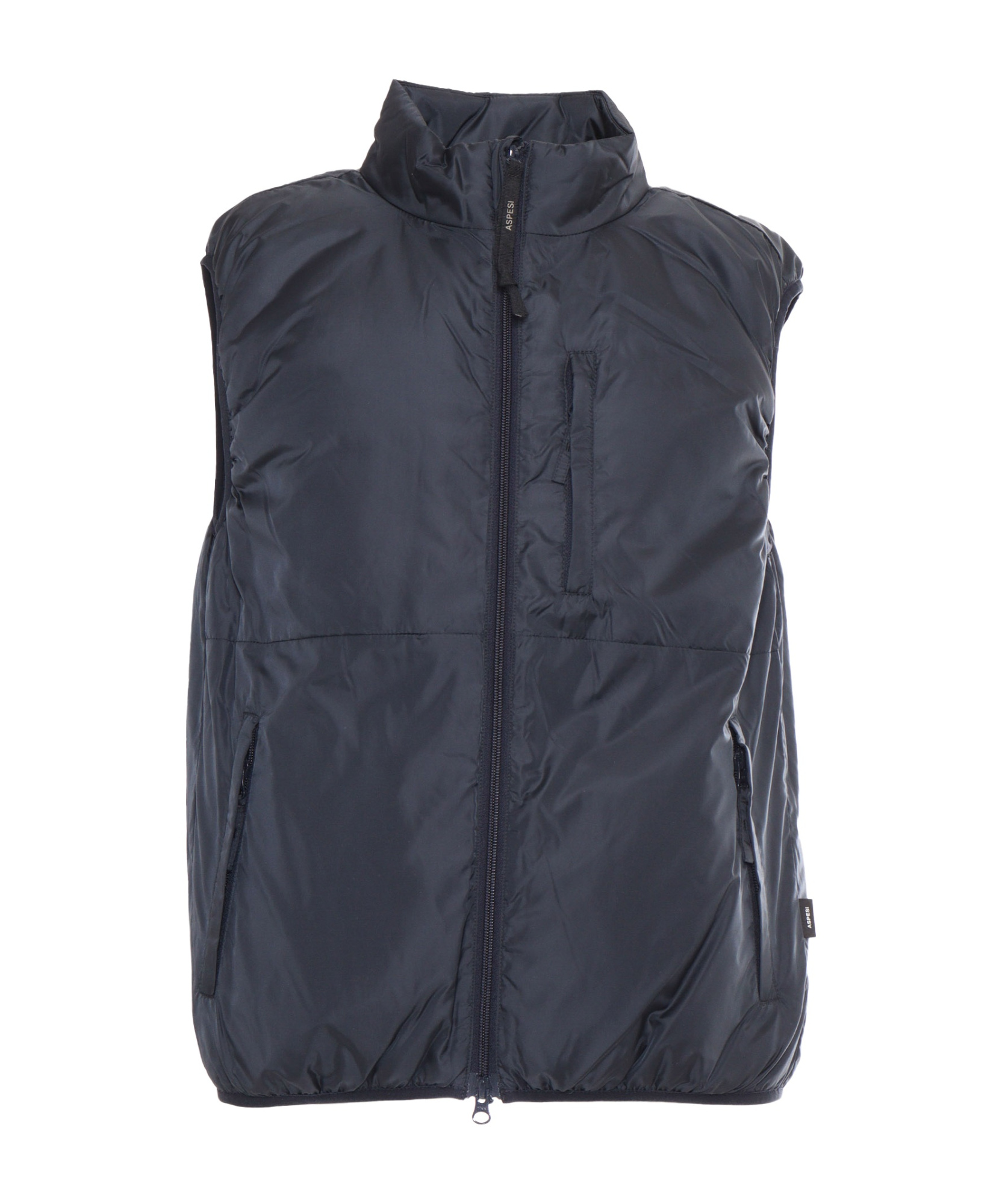 Aspesi Zip-fastening Gilet In Blue