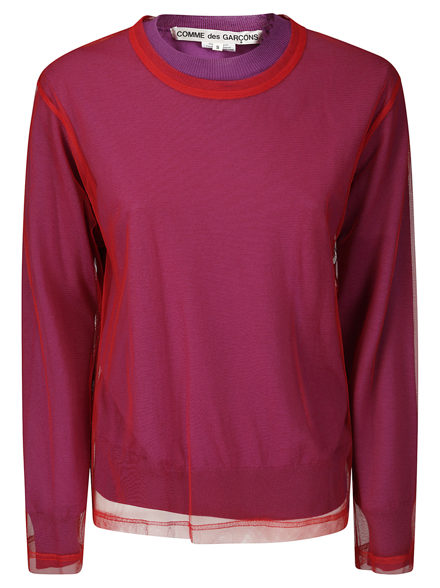 Comme Des Garçons Layered Long-sleeve Top