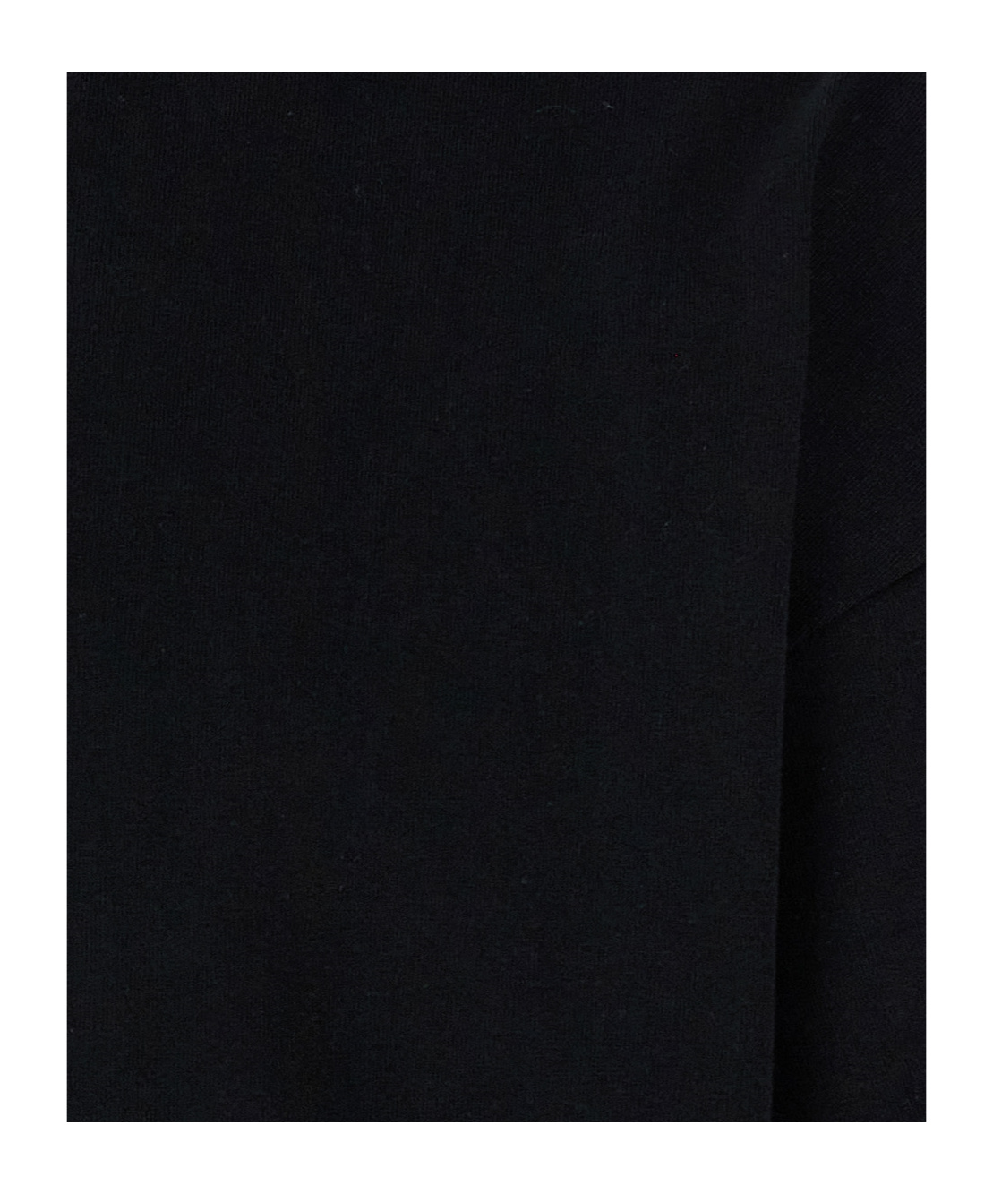 Jil Sander Double Layer Cotton T-shirt In Black