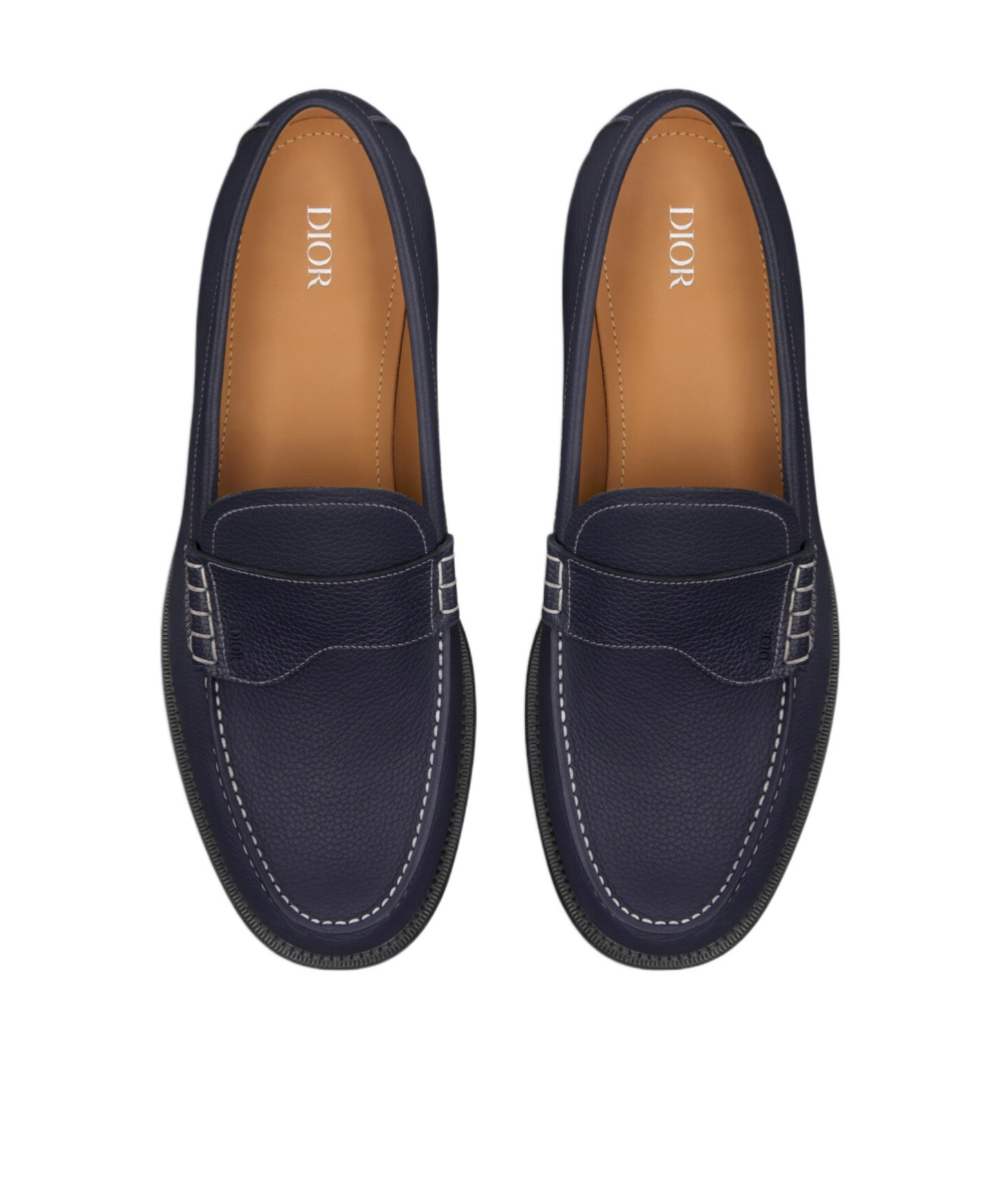 Dior Man Loafers Black Size 8 Calfskin In Black