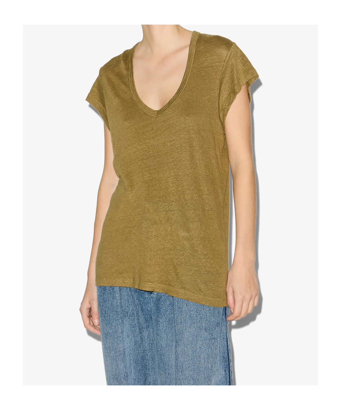Isabel Marant Étoile Zankou T-shirt In Brown