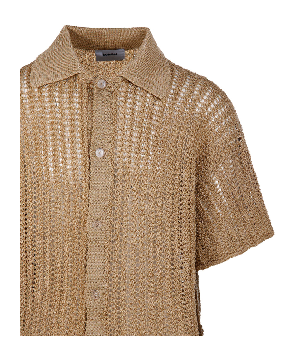 Bonsai Short-sleeved Shirt In Brown