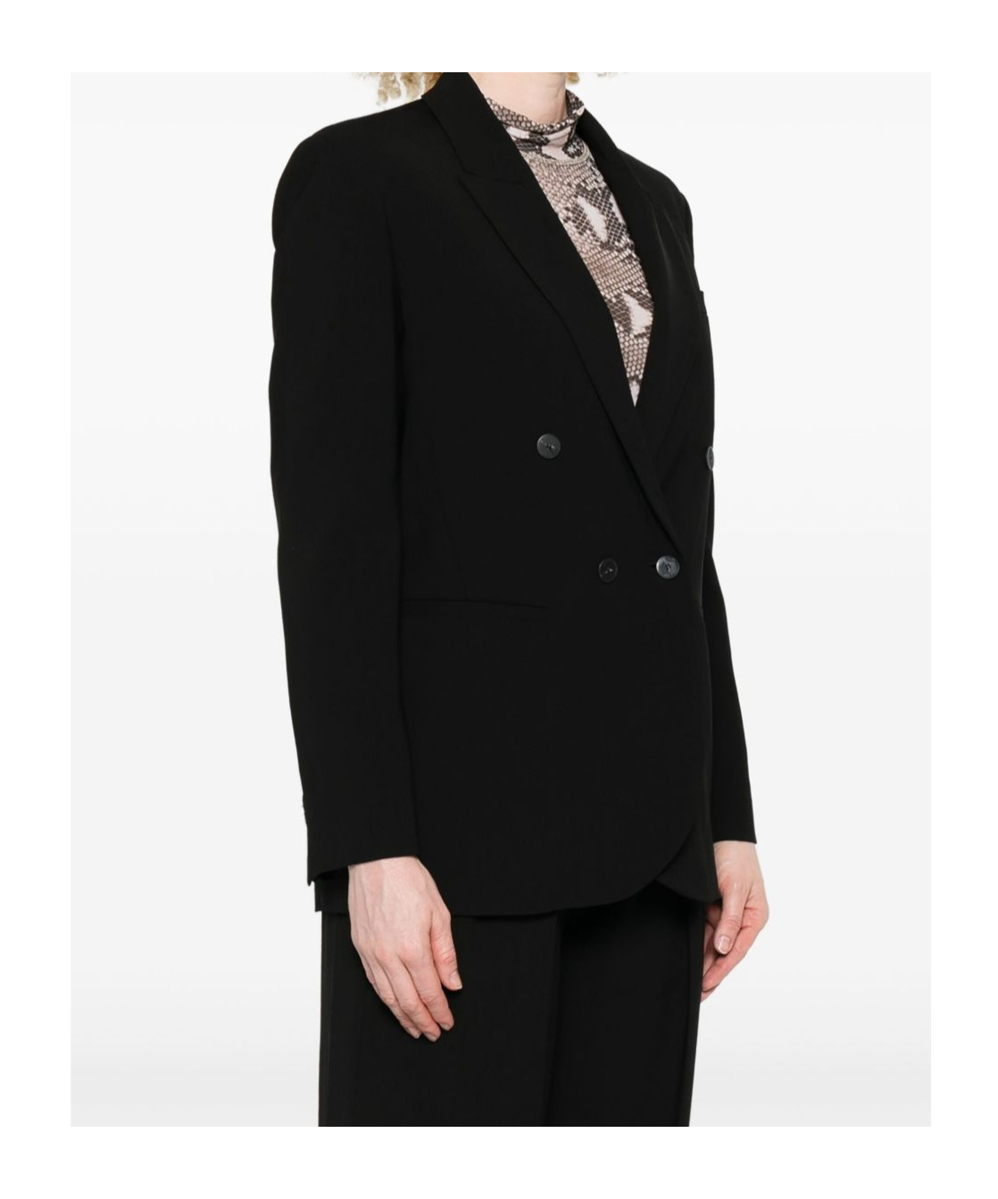 Forte Forte Long-sleeved Suit Jacket In Black