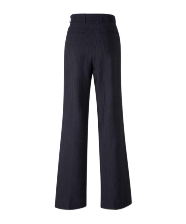Dries Van Noten High Waist Wide Leg Belted Pleated Jeans In Blue