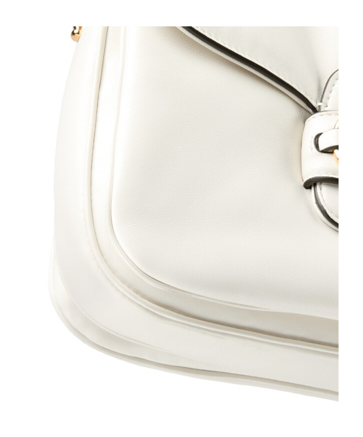 Gucci Horsebit 1955 Aura Small Shoulder Bag In White