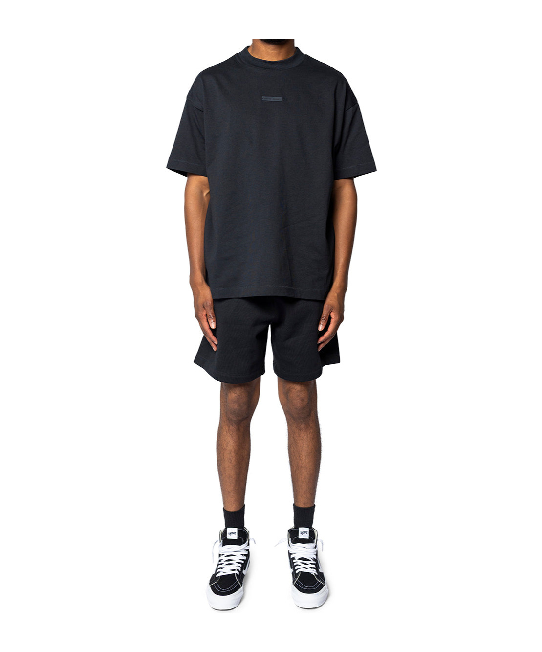 Essentials 90s Fit Pique Polo In Black