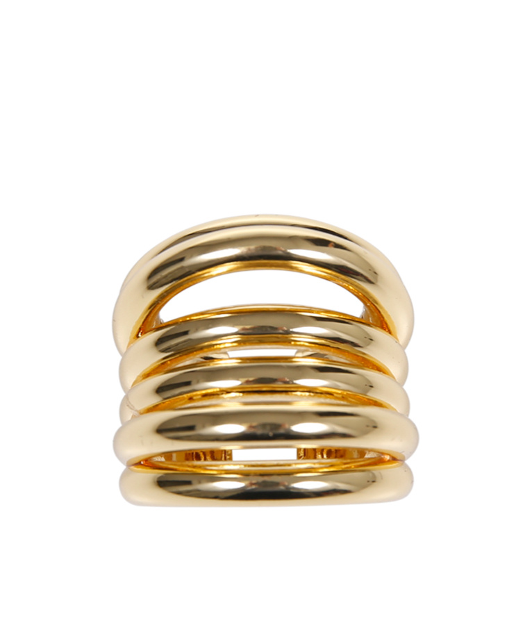 Federica Tosi Open Design Ring In Yellow