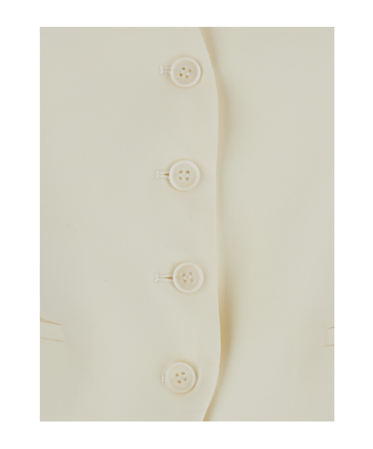 P.a.r.o.s.h White V Neck Vest In White