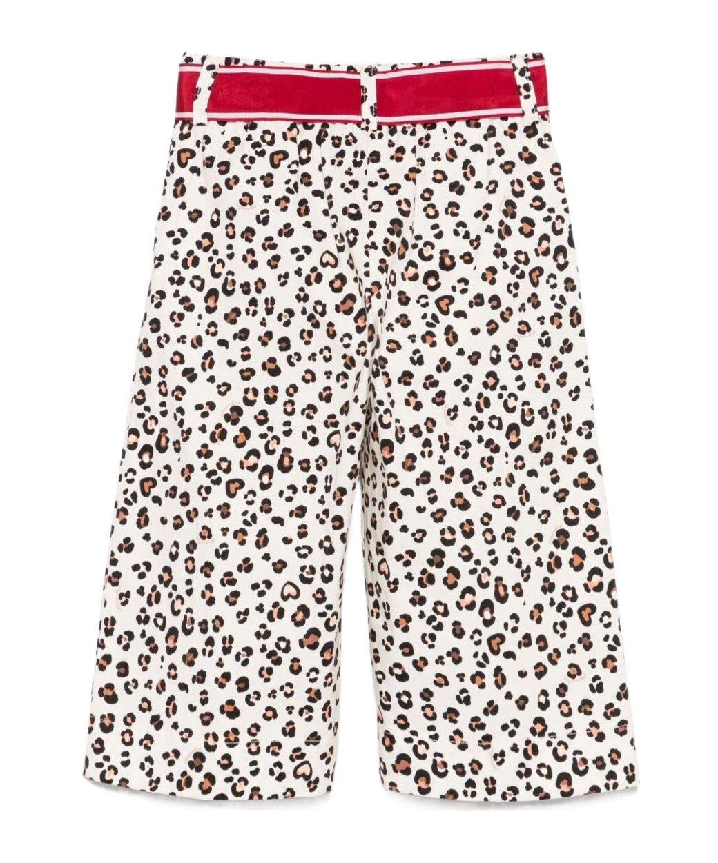 Monnalisa Leopard-print Trousers In White