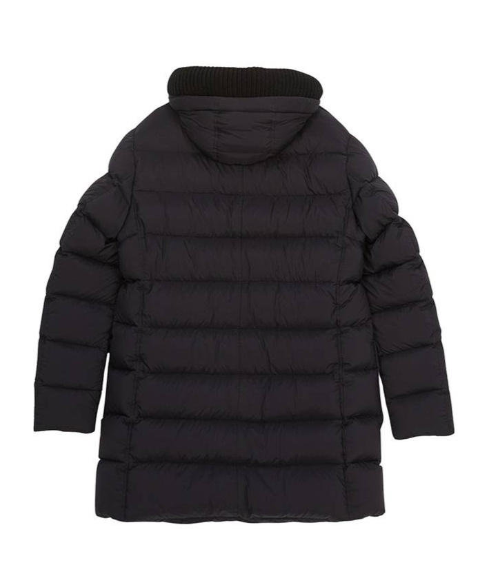 Herno Padded Hooded Down Jacket In Black