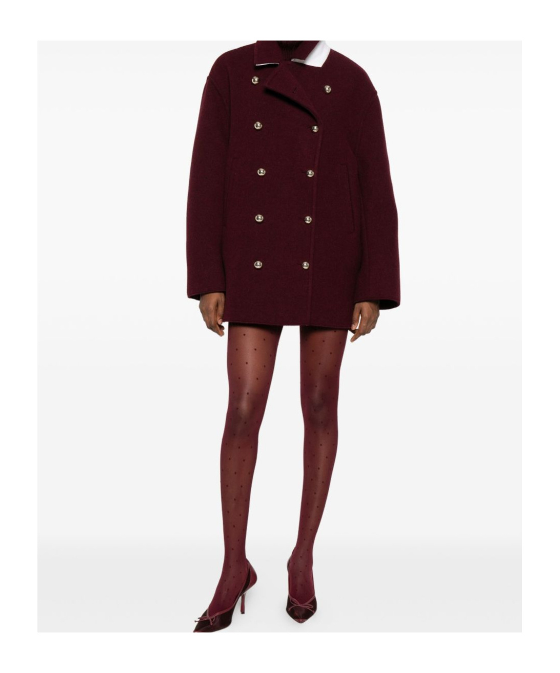 N°21 N21 Double-breasted Coat In Purple