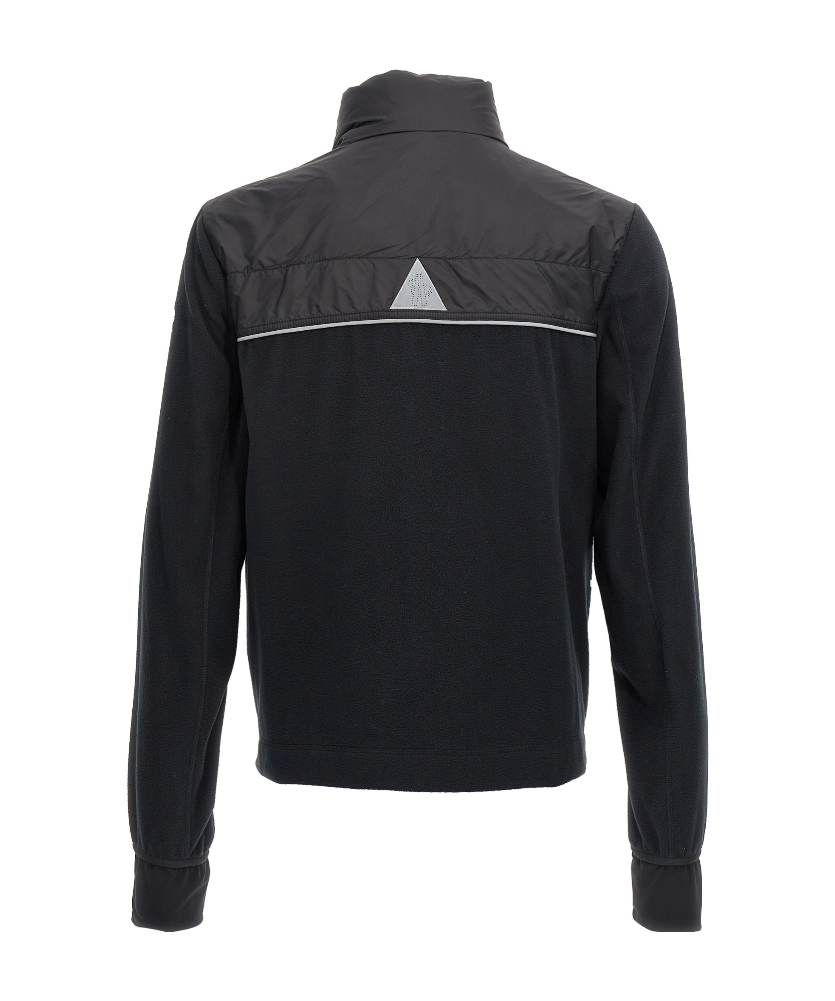Moncler Grenoble Panelled High Neck Cardigan In Black