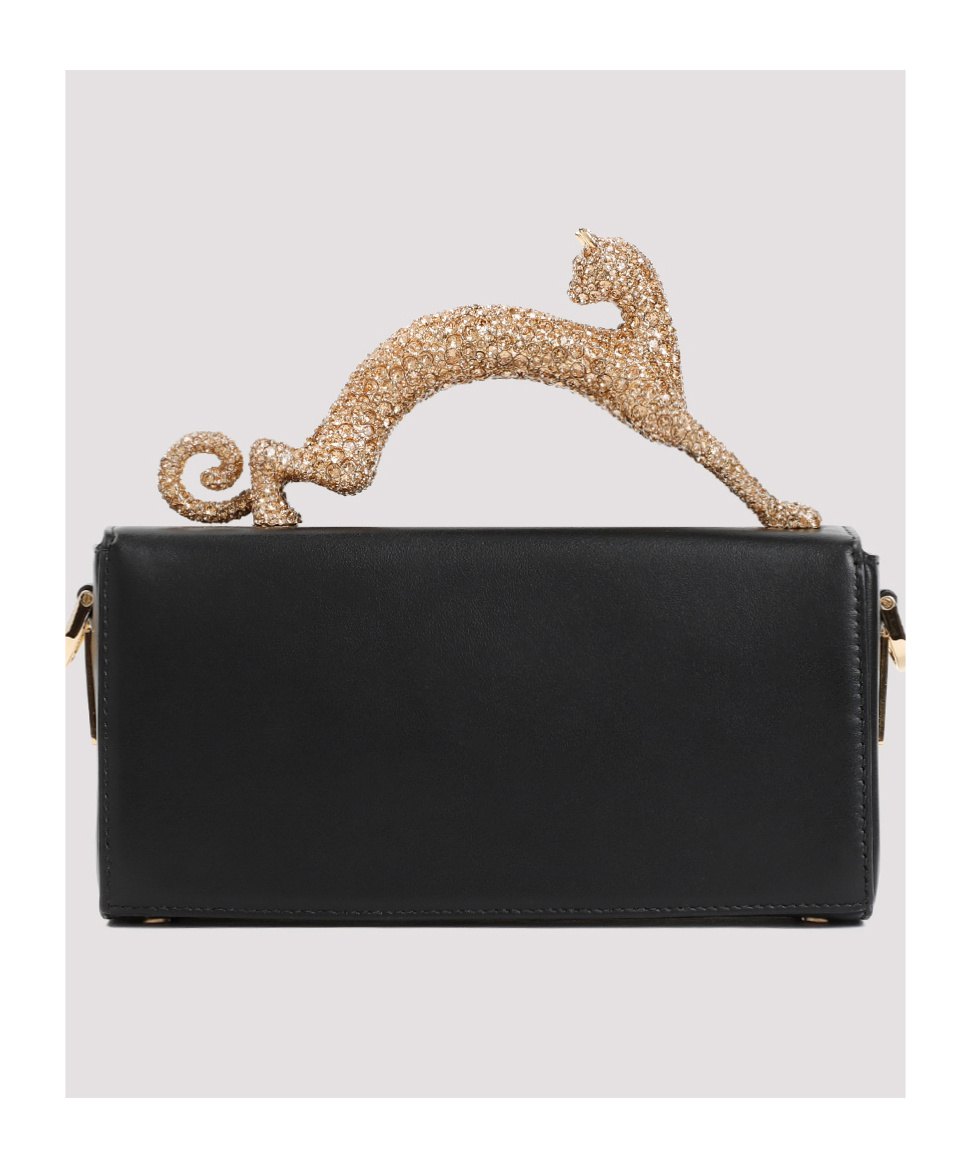 LANVIN LANVIN SMALL PENCIL CAT EMBELLISHED TOTE BAG