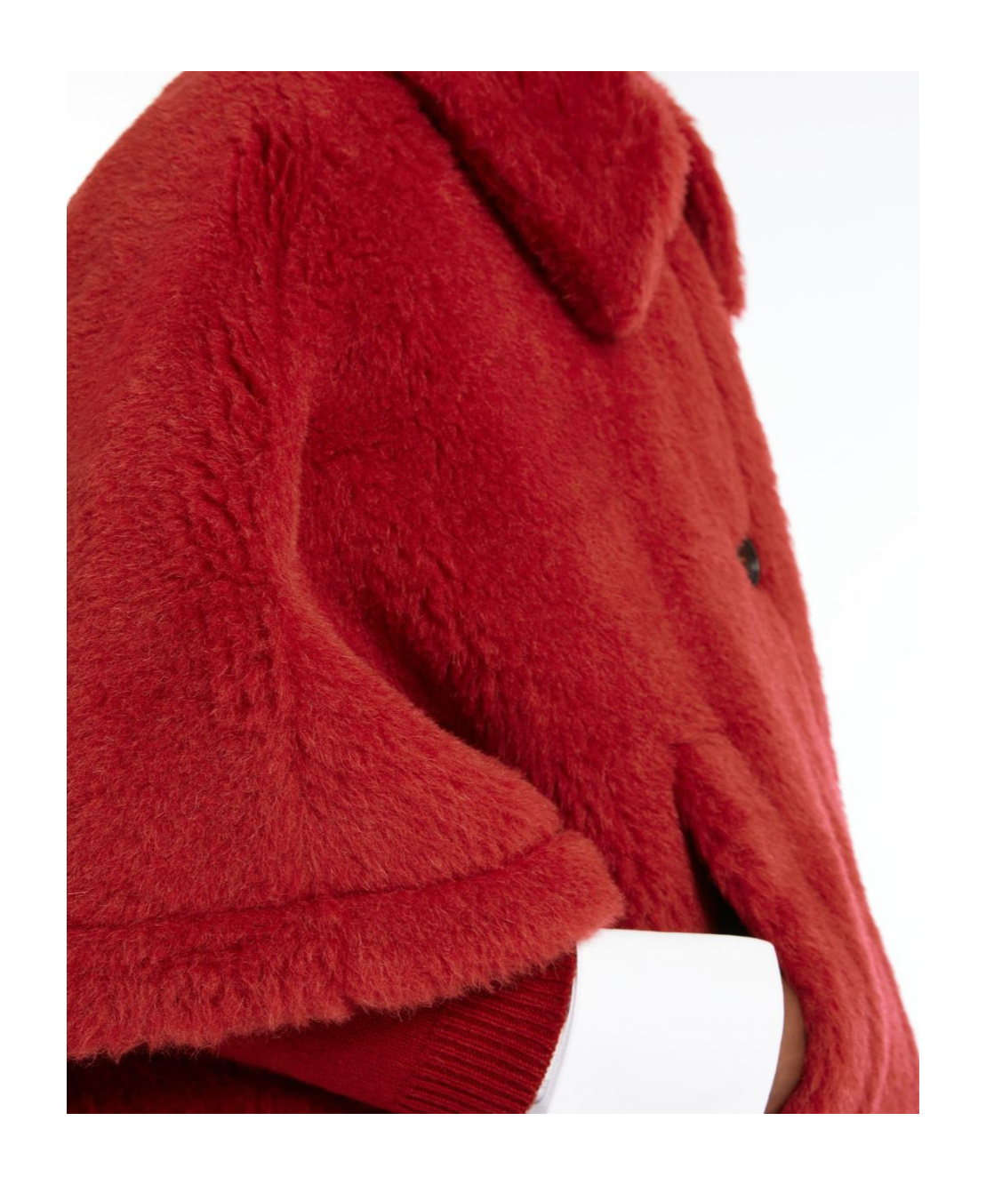 Max Mara Single-breasted Cloak In Red