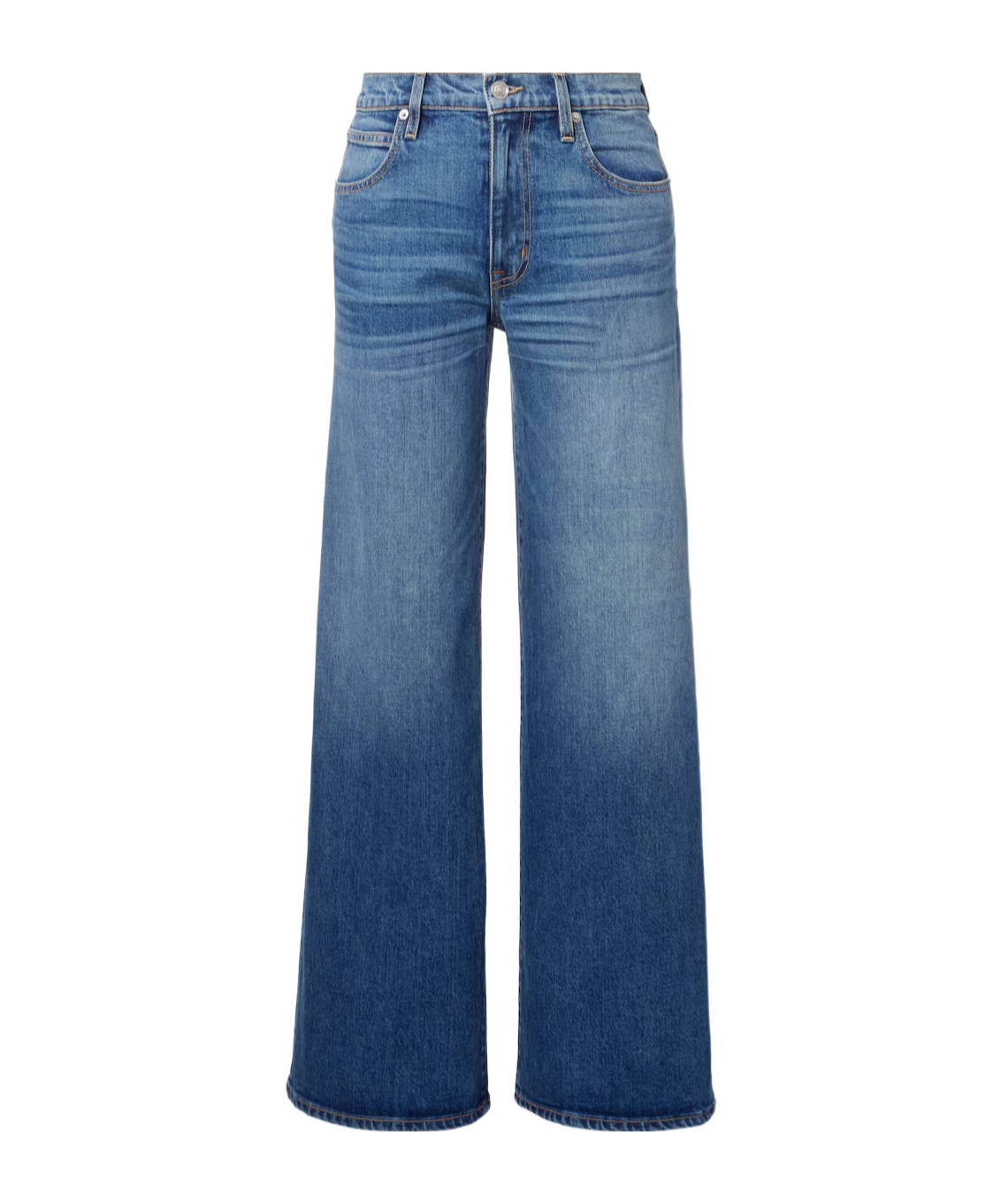 Slvrlake Mid-rise Wide-leg Denim Trousers In Blue