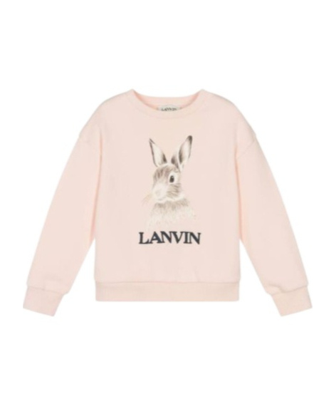 Lanvin Graphic-print Cotton Sweatshirt In Neutral