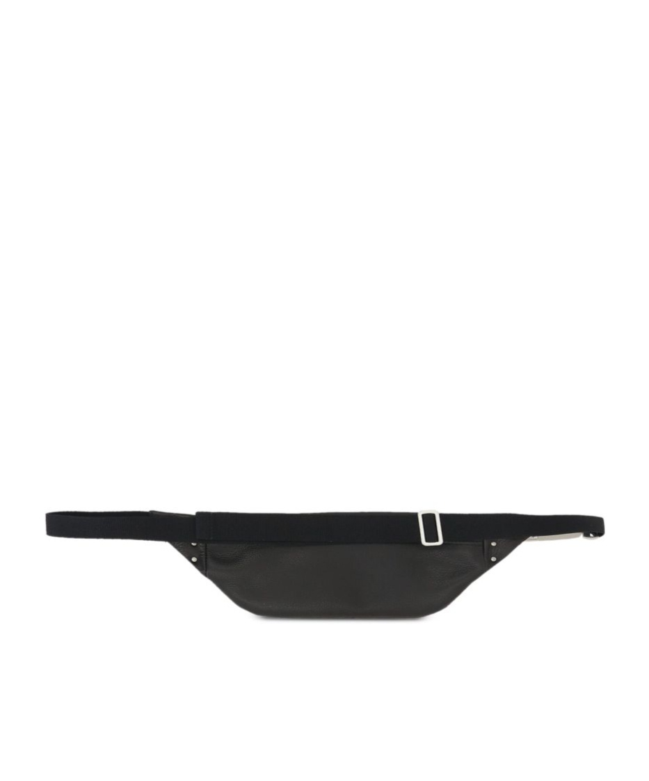Rick Owens Zippered Waist Pack In Black