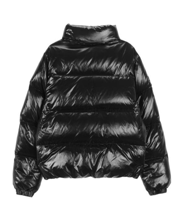Duvetica Long-sleeved Down Jacket In Black