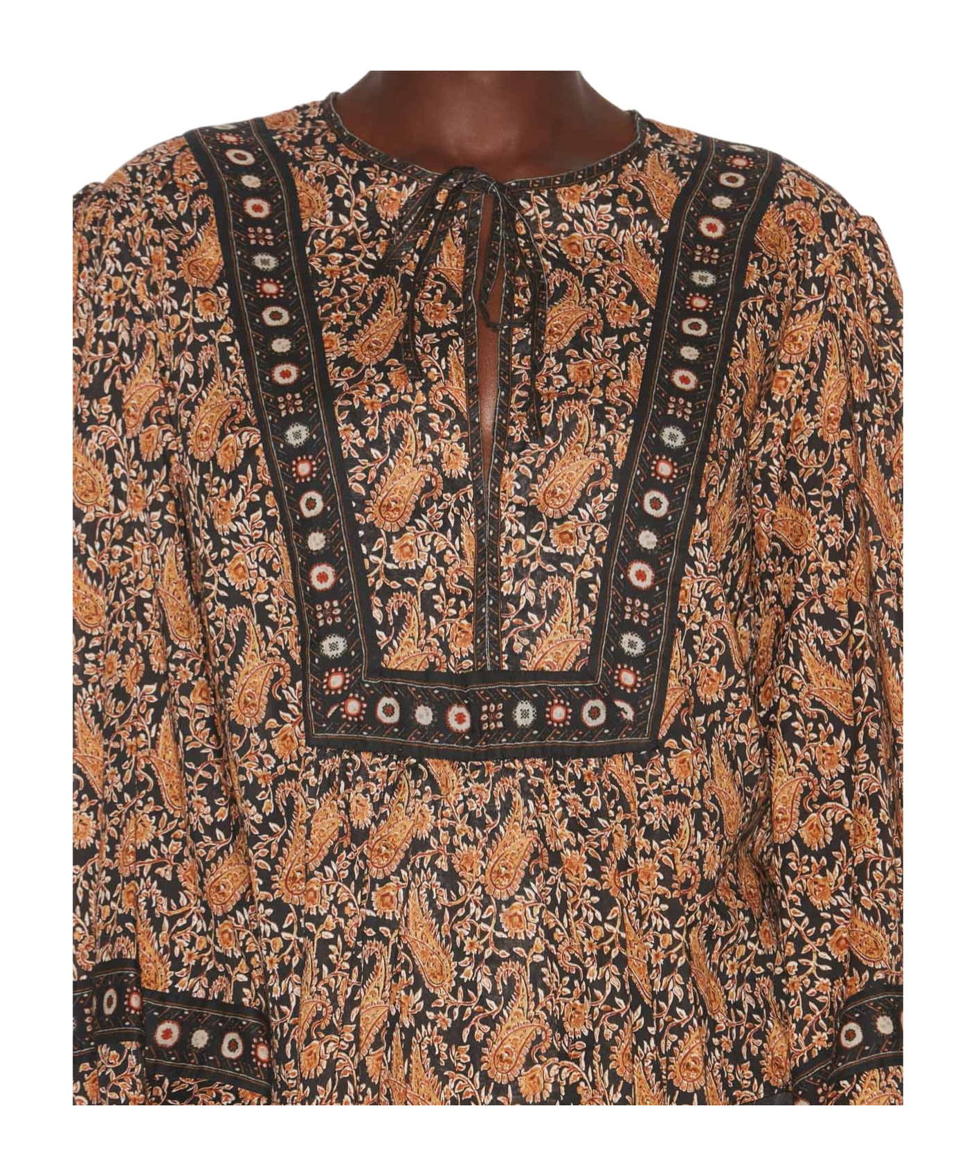 Isabel Marant Étoile Pattern Brown Blouse In Brown