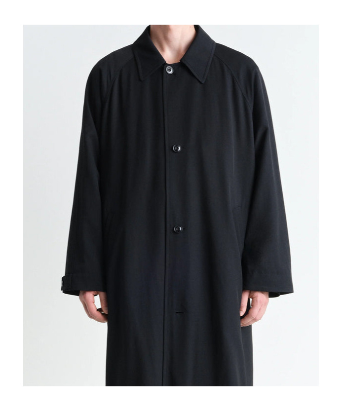 Lemaire Half Overcoat Trench Coat In Black