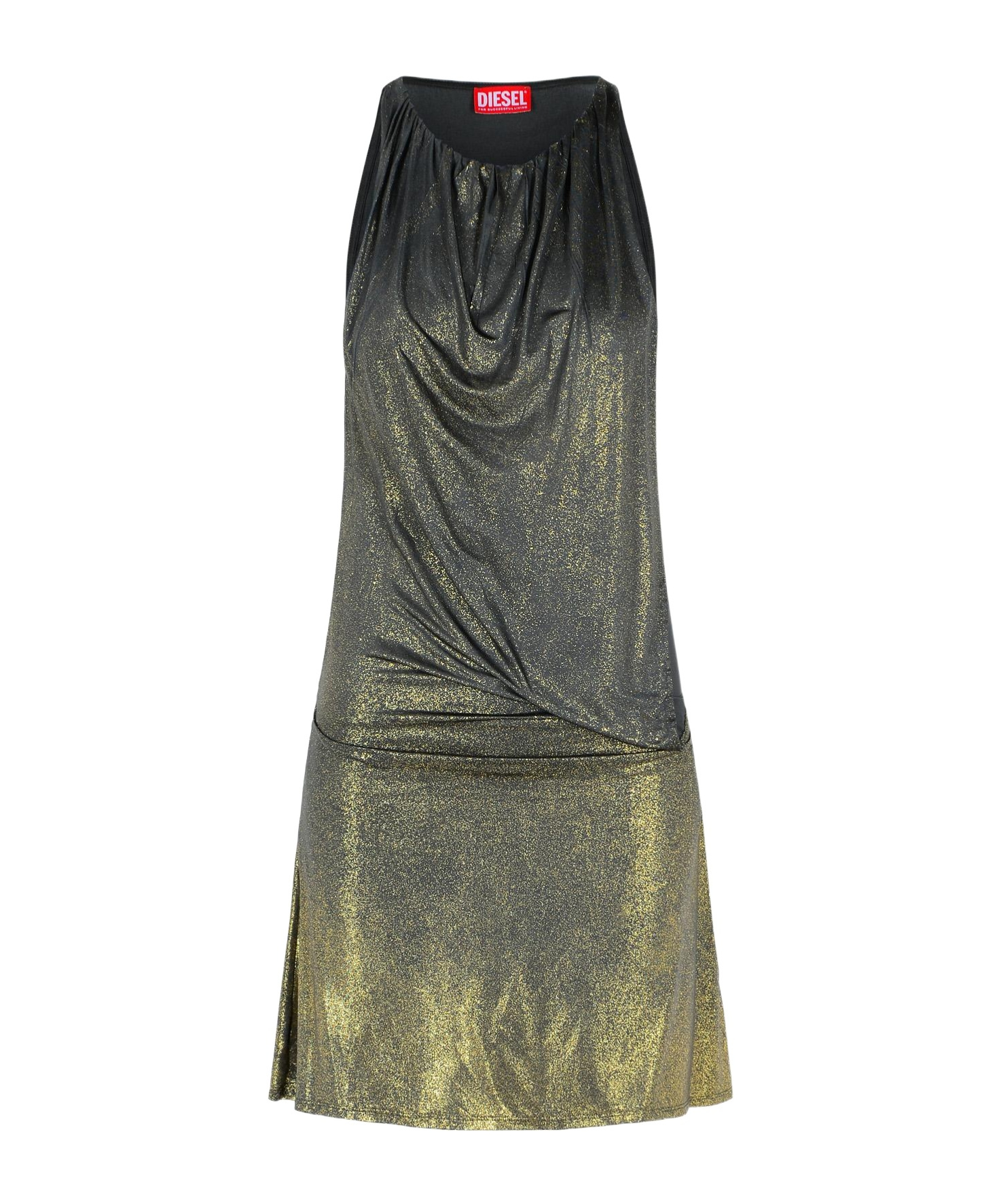 Diesel Graphite Acetate Blend Dress Women In Green