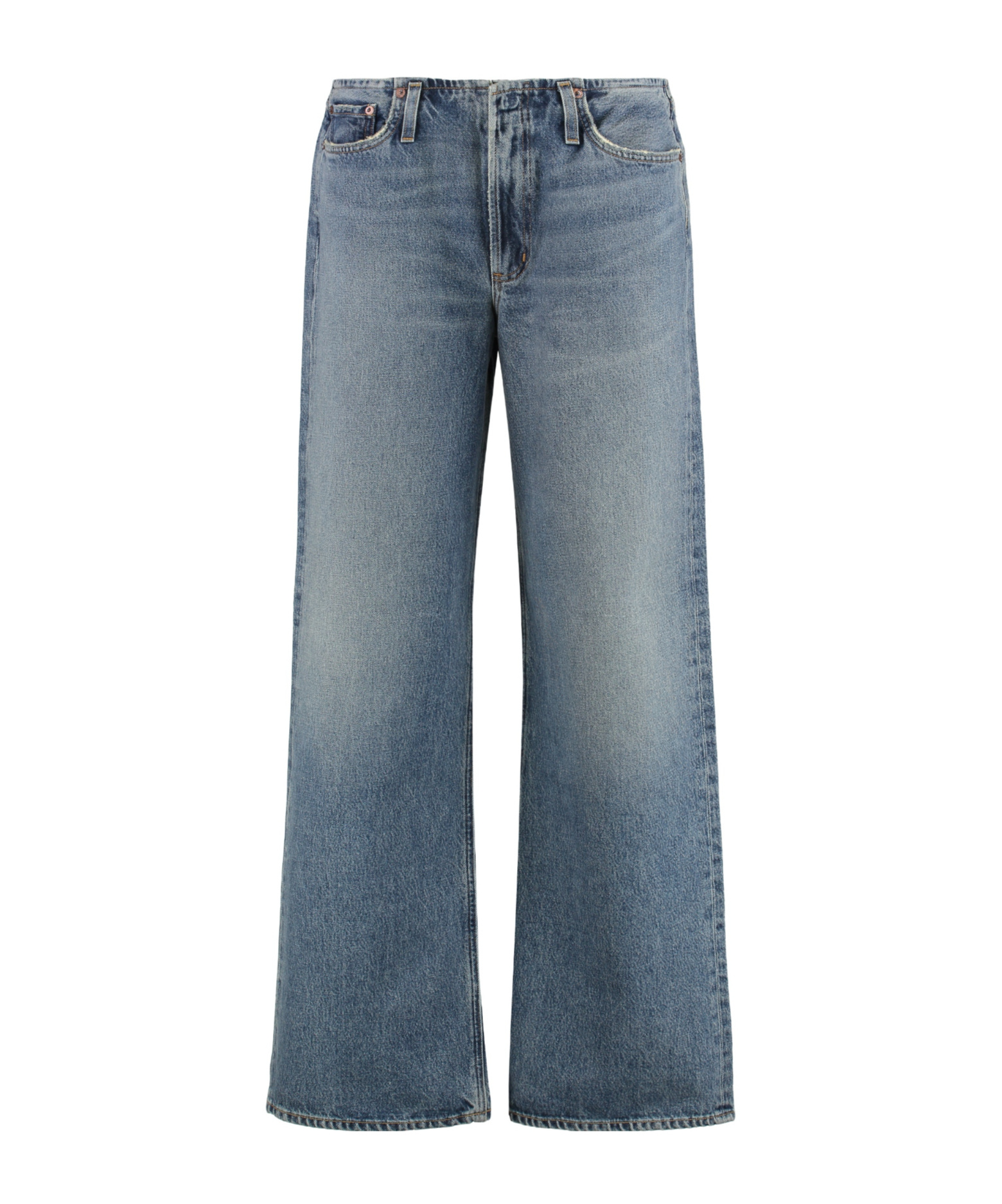 AGOLDE DENIM TROUSERS WITH BELT LOOPS