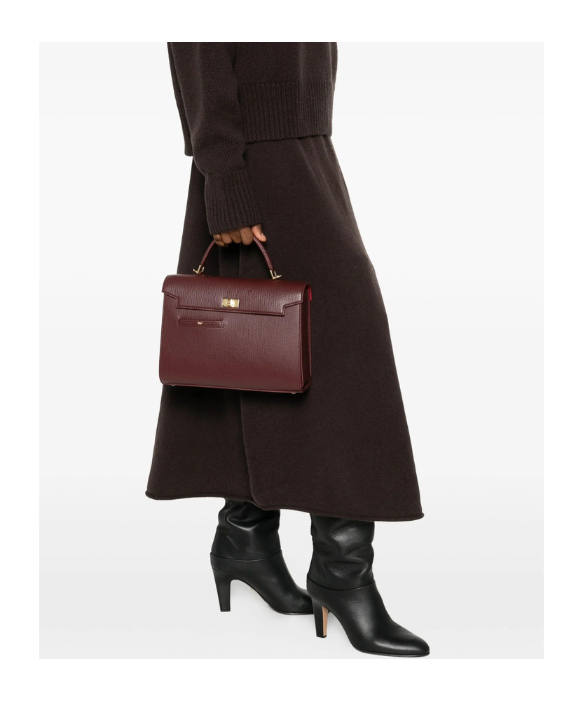 Anya Hindmarch Turnlock Shoulder Bag In Brown
