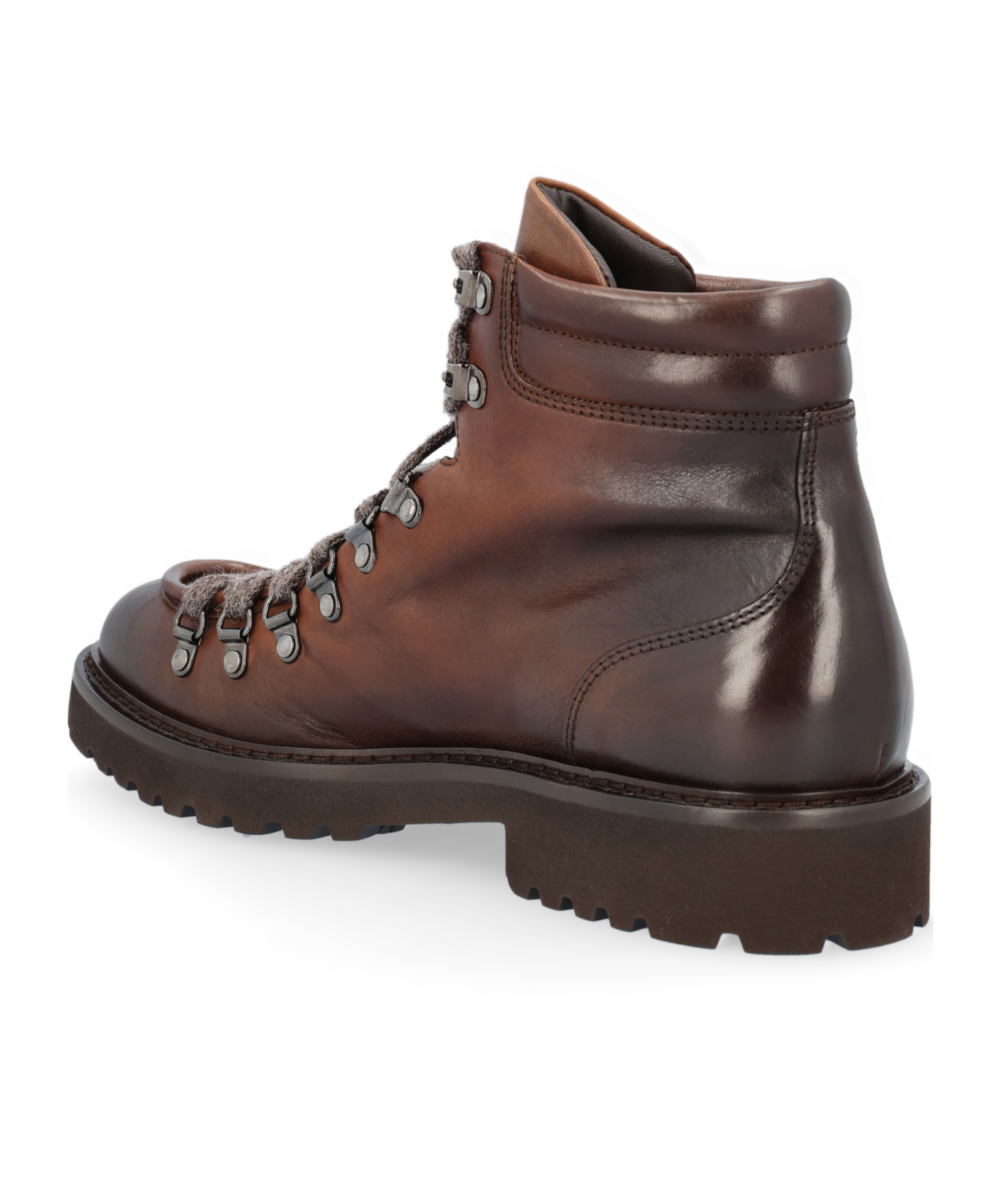 Doucal's Man Ankle Boots Chocolate Brown Size 7 Calfskin In Brown