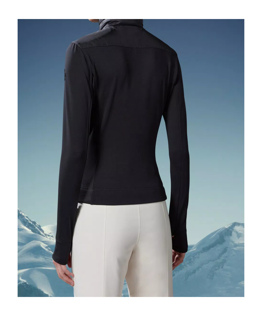 Shop Moncler Padded Zip-up Sweatshirt In Black