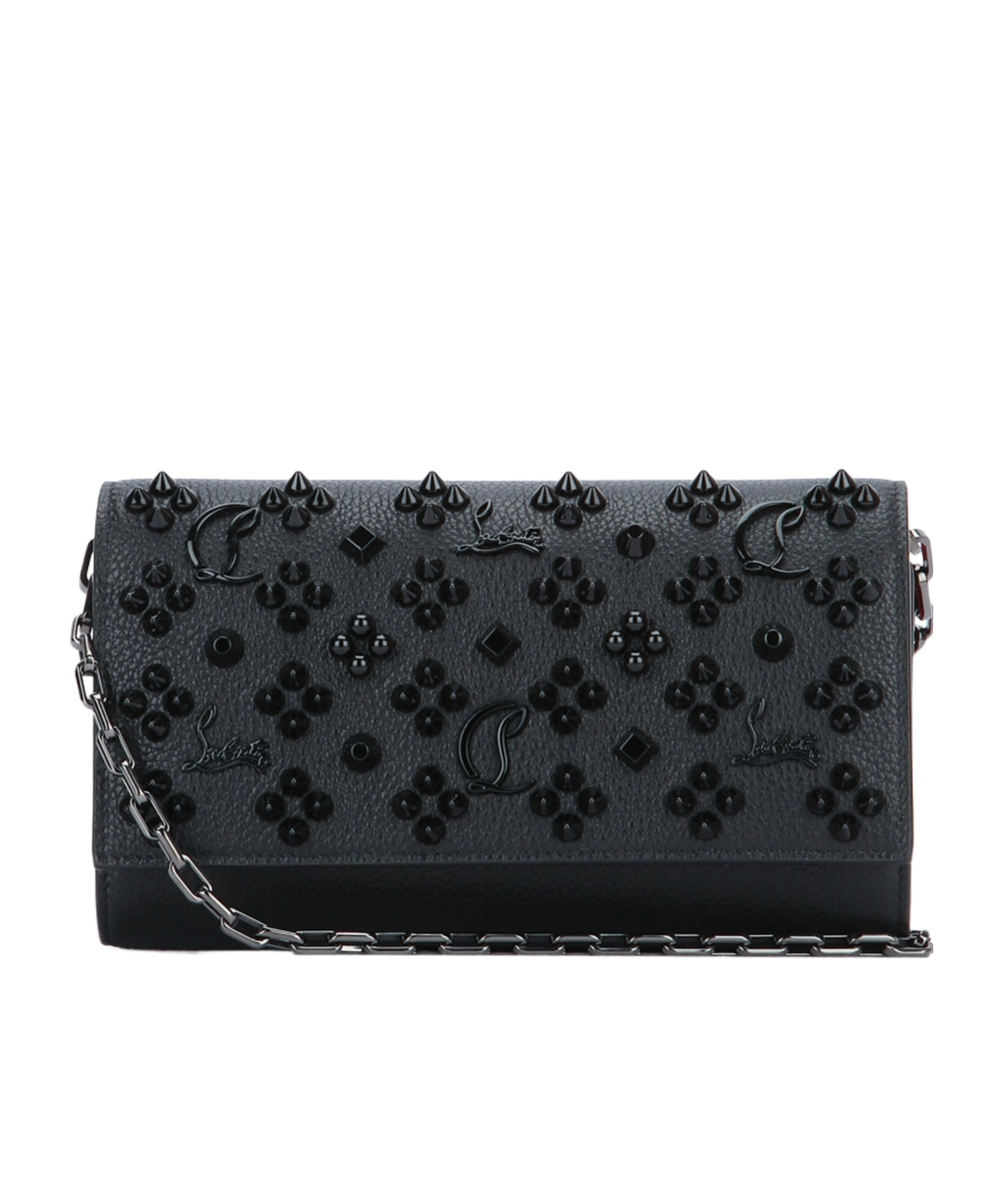 Christian Louboutin Flap Shoulder Bag In Black