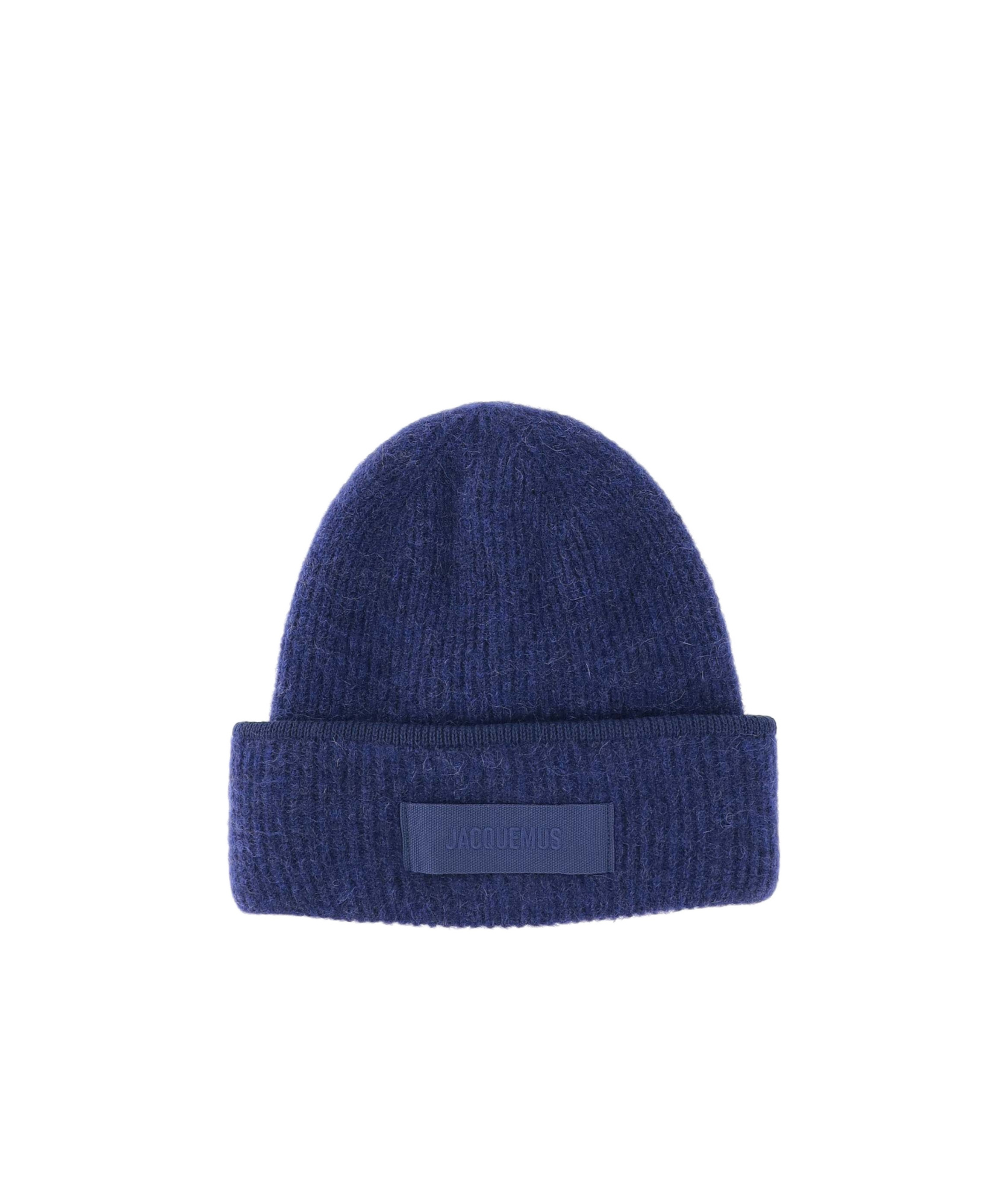 Jacquemus Le Bonnet Coarse Grain Wool Hat In Blue
