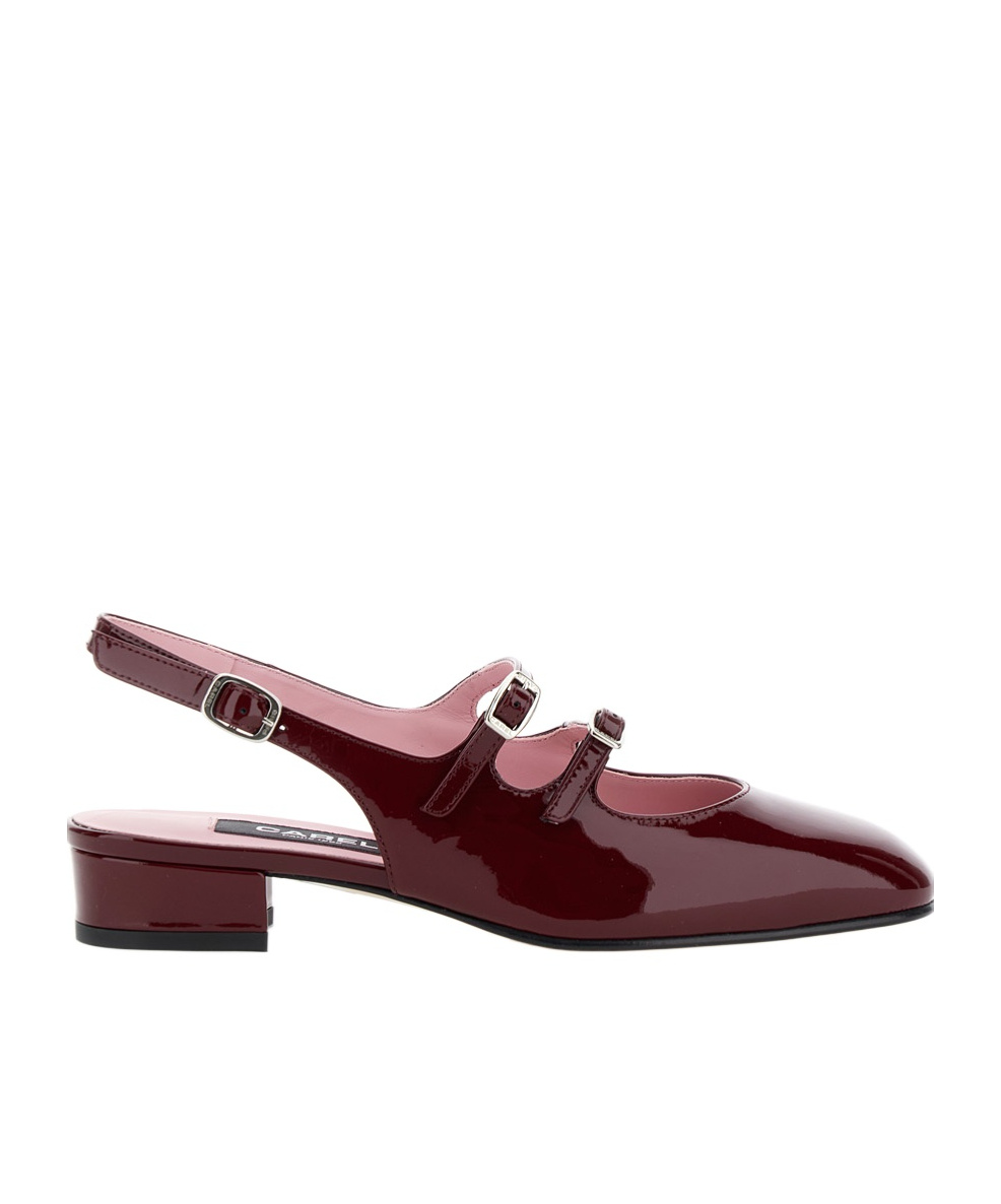 Carel Paris 'peche' Bordeaux Mary Jane Pumps In Burgundy