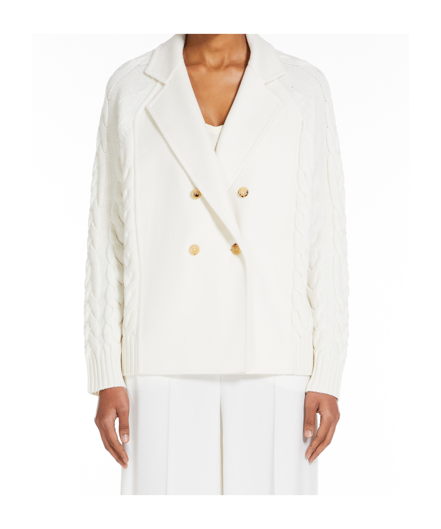 MAX MARA MAX MARA MICIO DOUBLE-BREASTED CABLE-KNIT CARDIGAN 