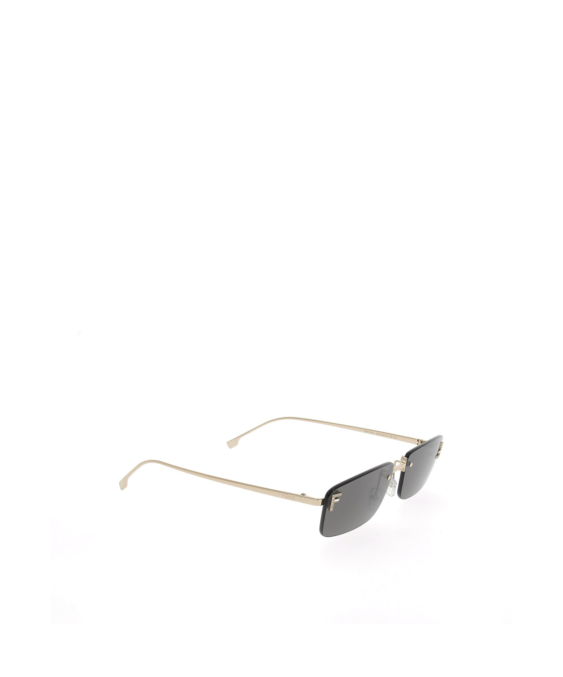 Fendi Eyewear Rectangle-frame Sunglasses In Gray