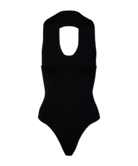 Khaite Halterneck Bodysuit In Black