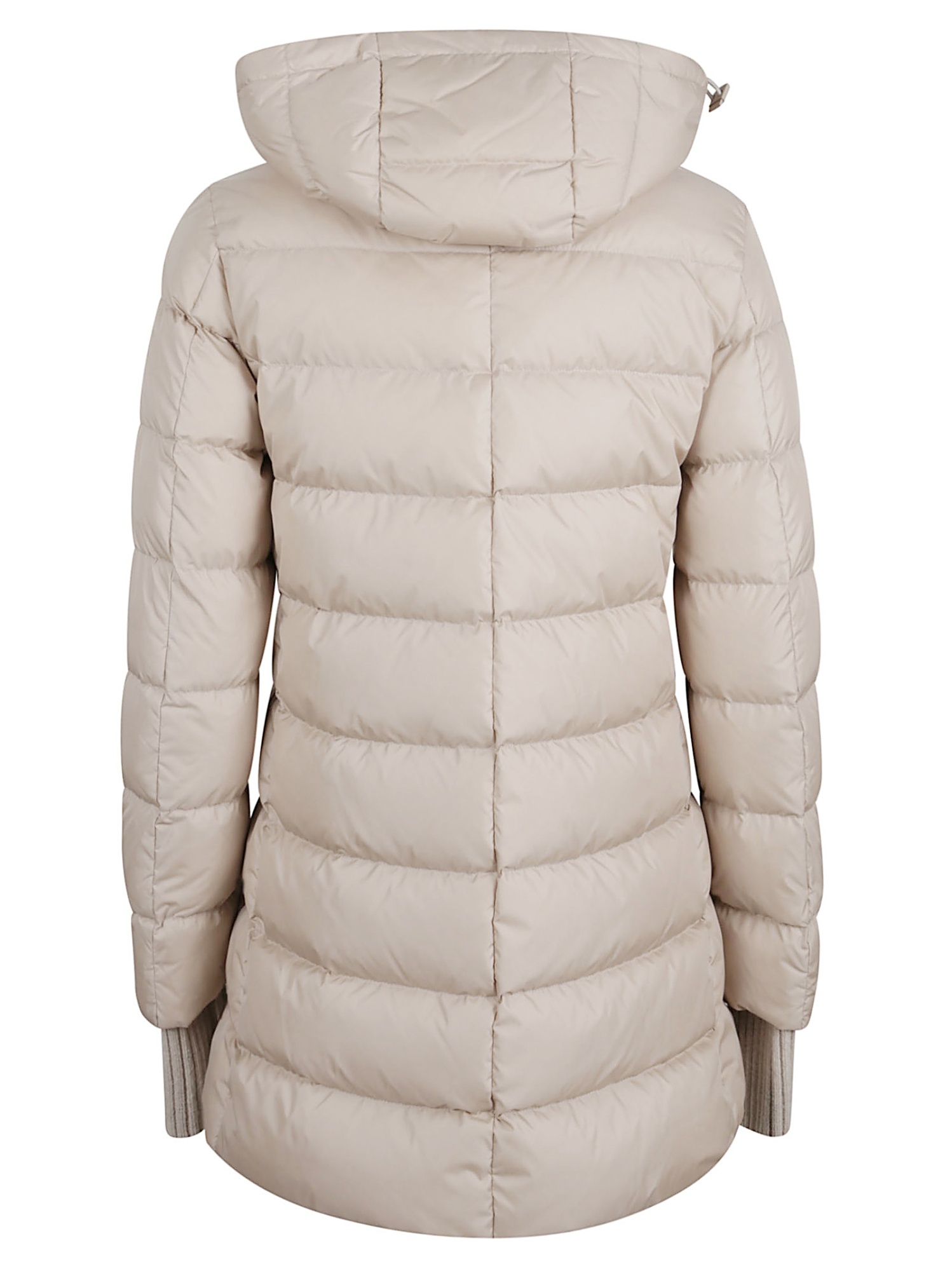 Herno A-shape Chamonix Quilted Nylon Down Jacket In Neutral