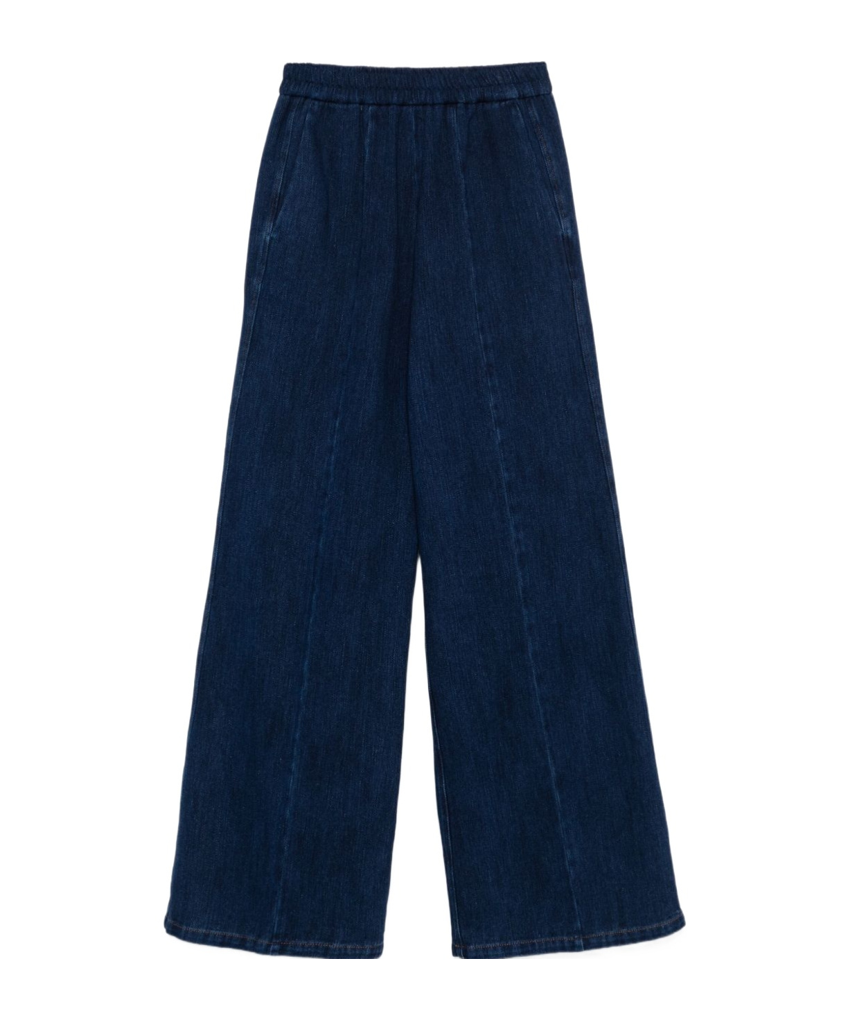Shop Forte Forte Wide Leg Jeans In Black