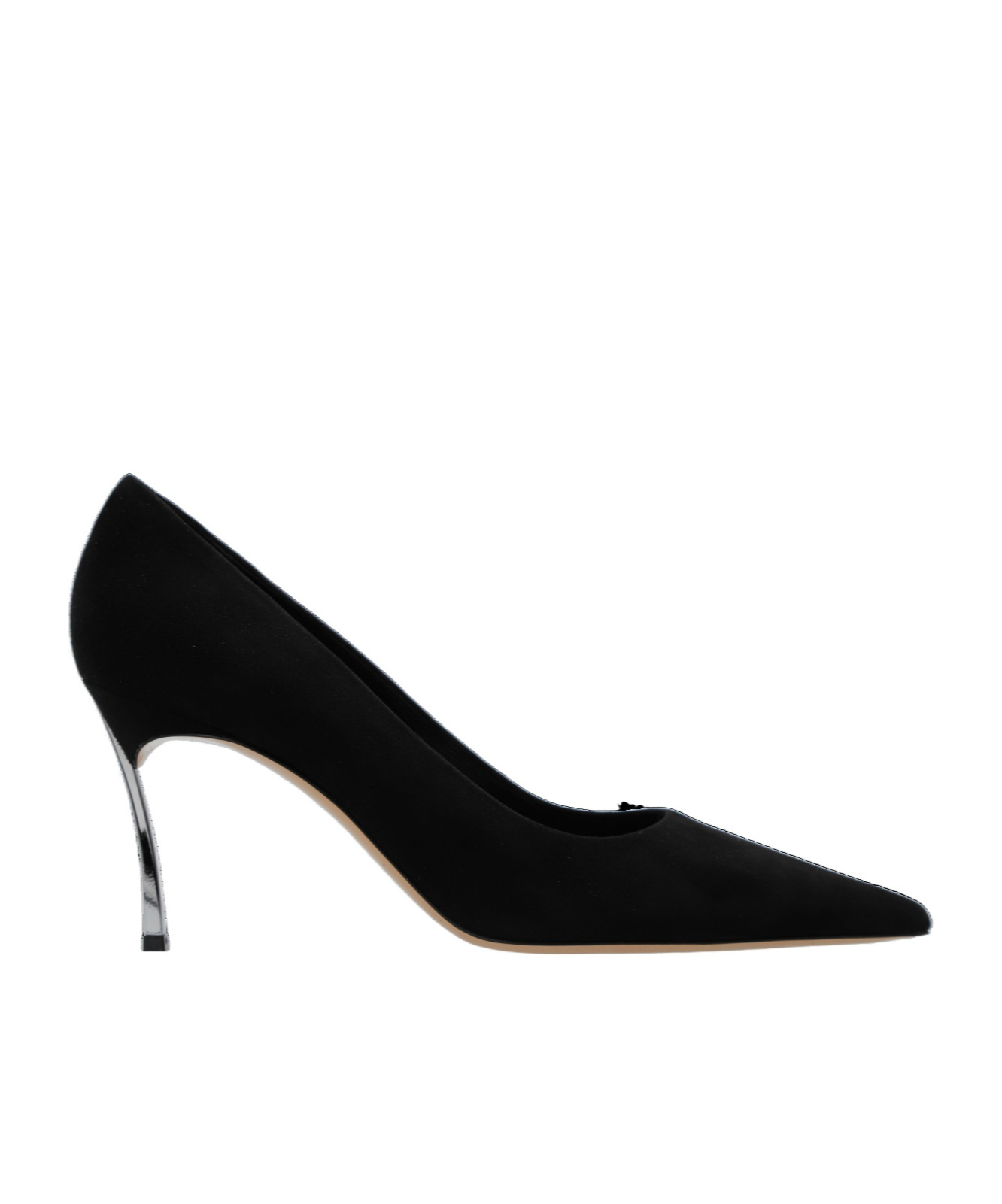 Casadei 90mm Superblade Suede Pumps In Black