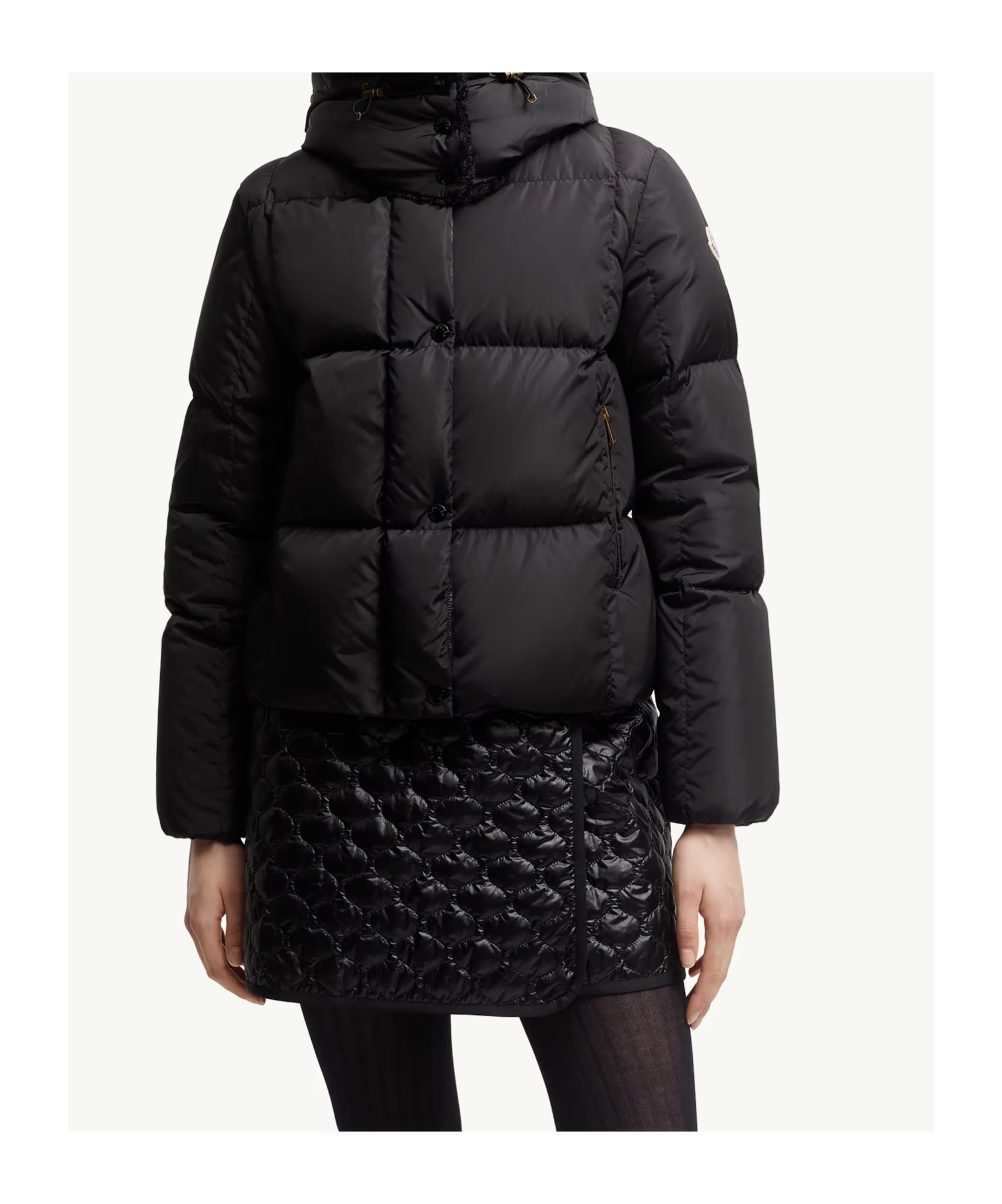 Moncler Castelnou Short Down Jacket In Black