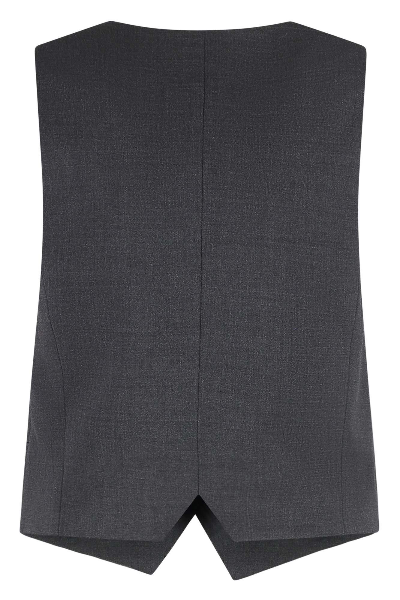 Pt01 Virgin Wool Single-breast Waistcoat In Gray