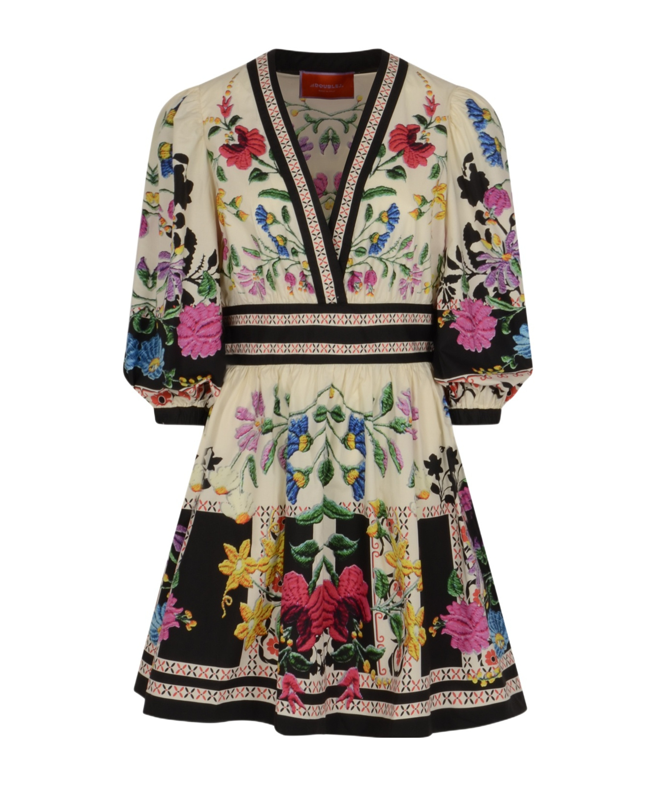 La Doublej Margherita Cotton Dress In Multi