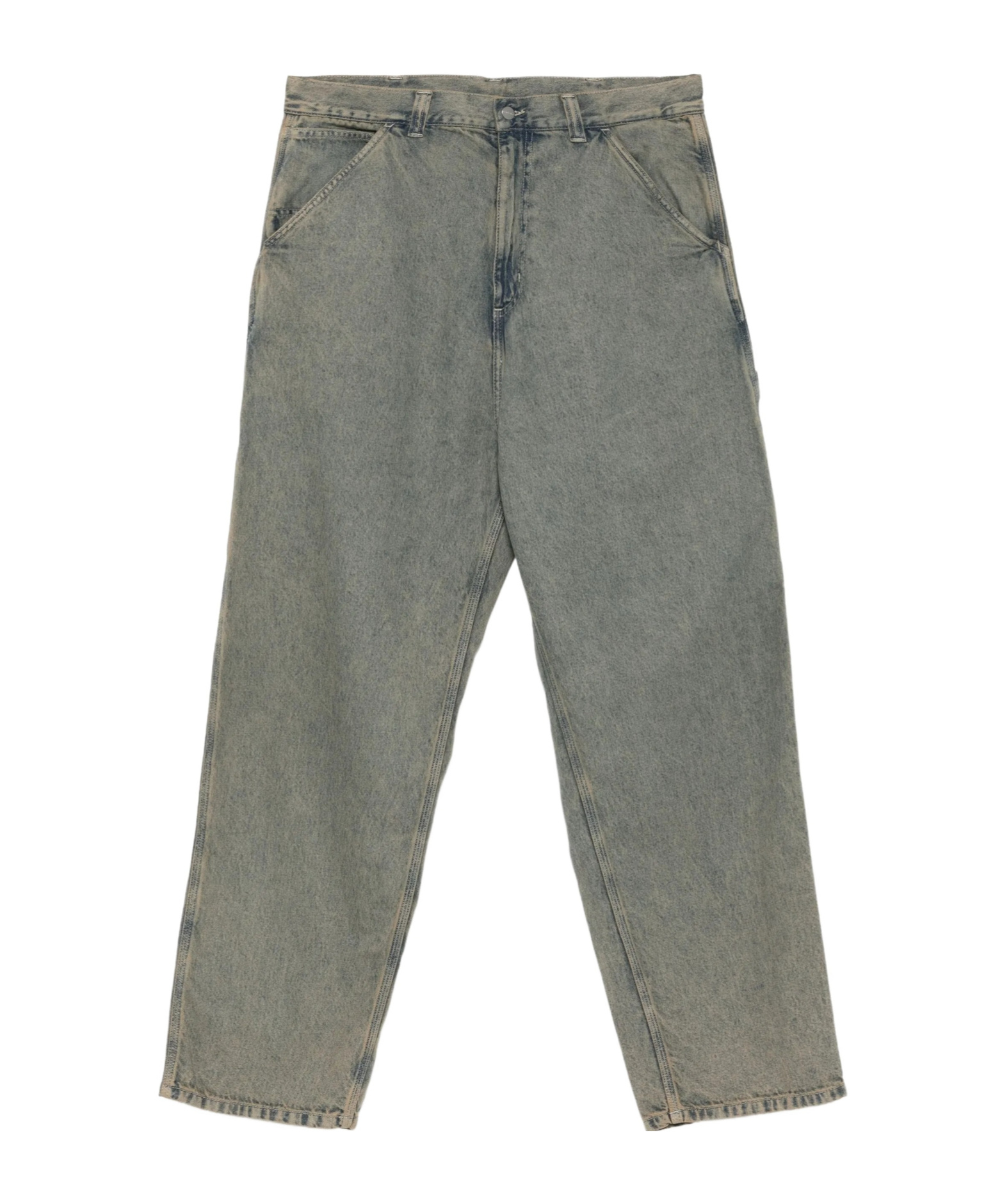 Carhartt Belt-loops Jeans In Gray