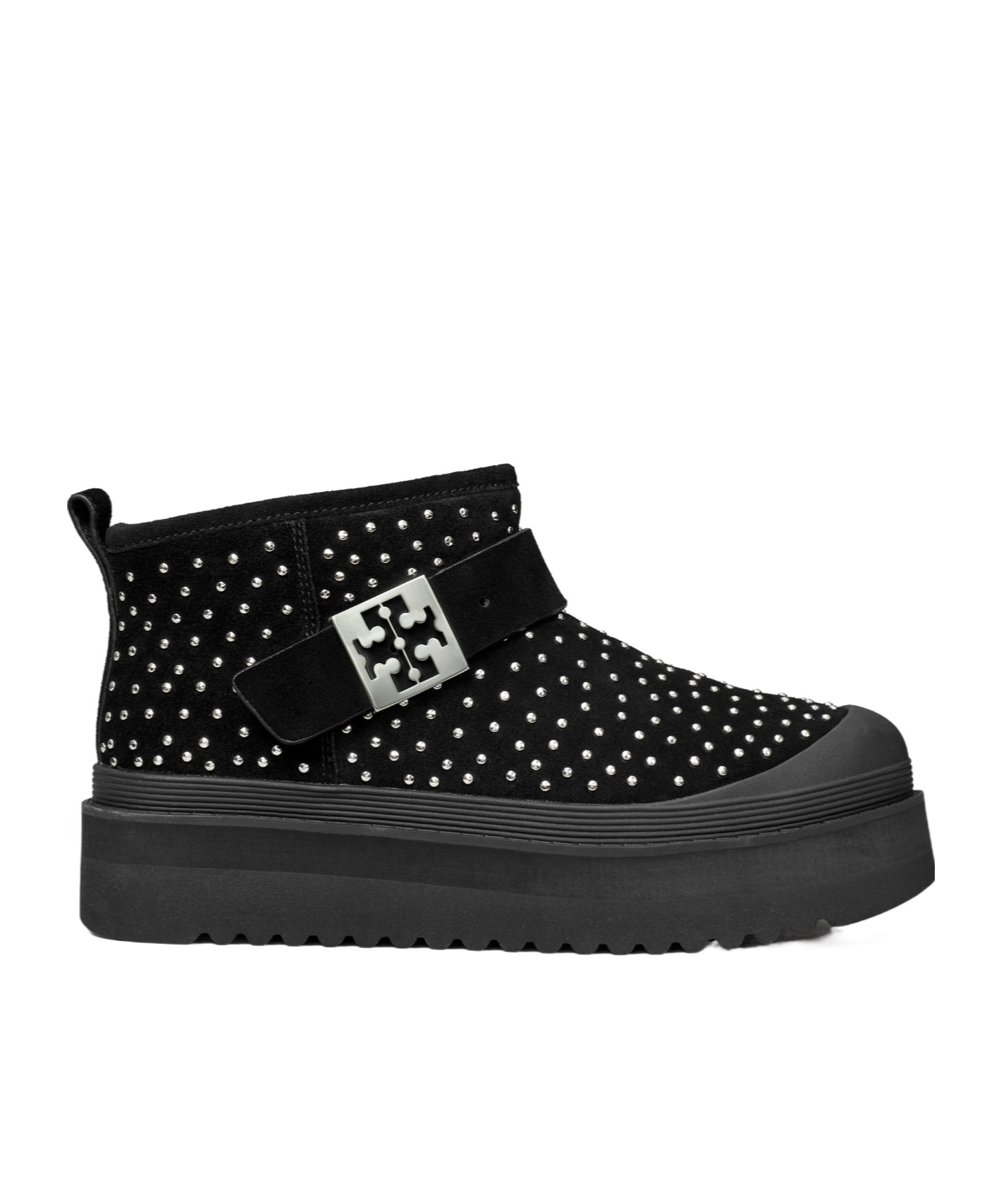 Tory Burch Mellow Studded Platform Ankle Boots In Black