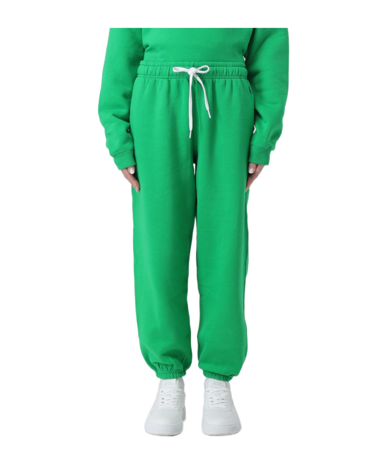 Polo Ralph Lauren Logo Embroidered Drawstring Track Pants In Green