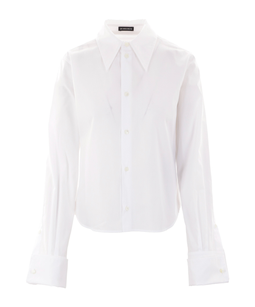 Ann Demeulemeester Pointed Collar Shirt In White