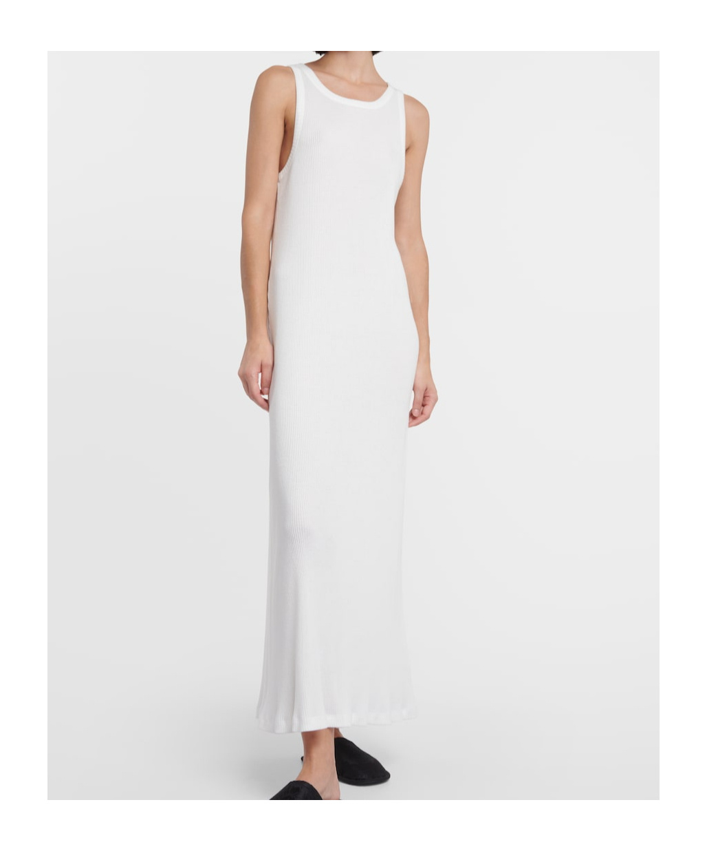 The Row Midikleid Yule Aus Baumwolle In White