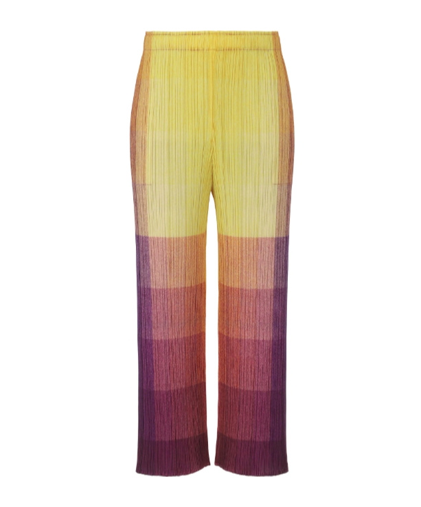 Issey Miyake Multicolor Photon Trousers In Yellow