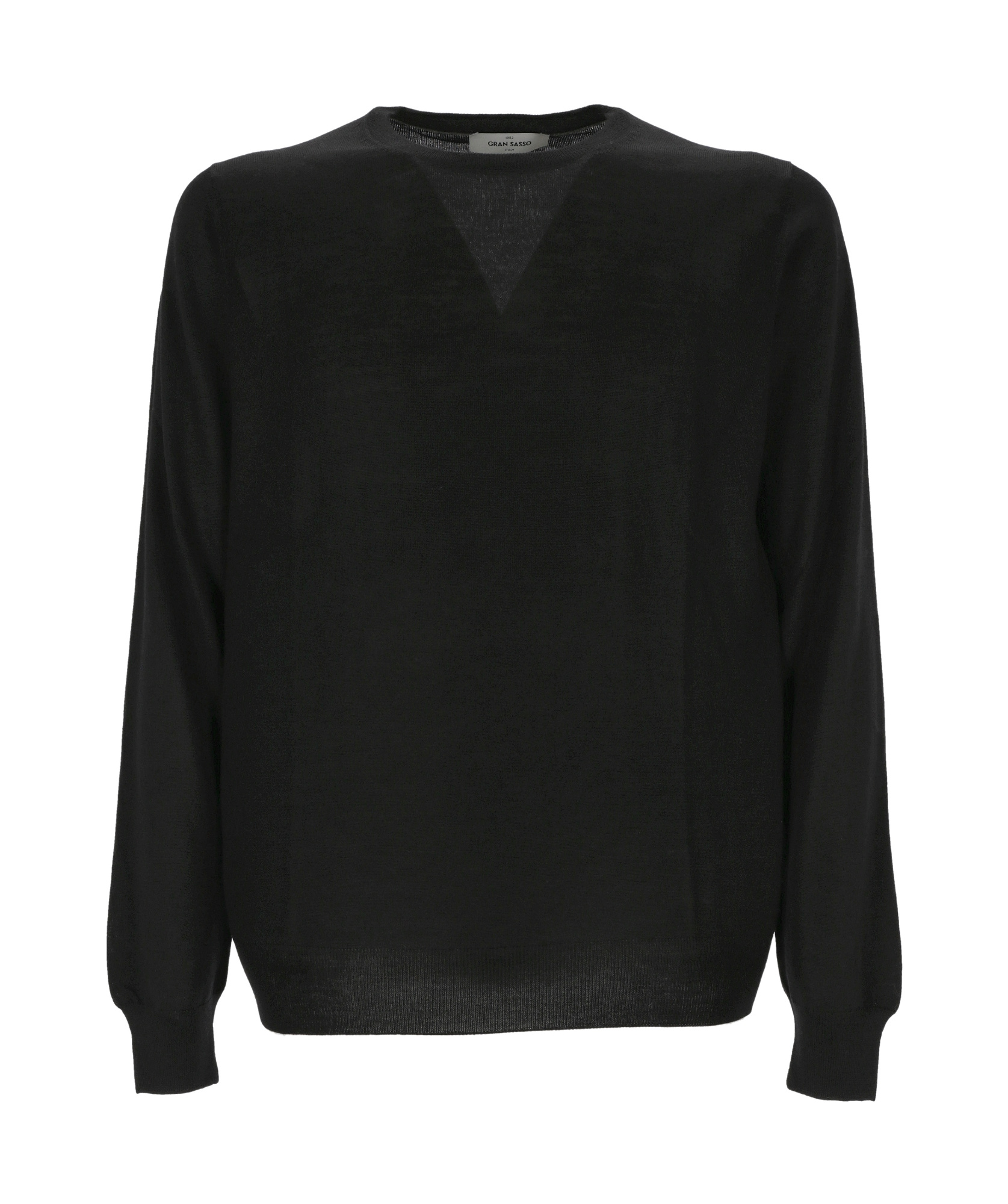 Gran Sasso Cashmere-silk Sweater In Black