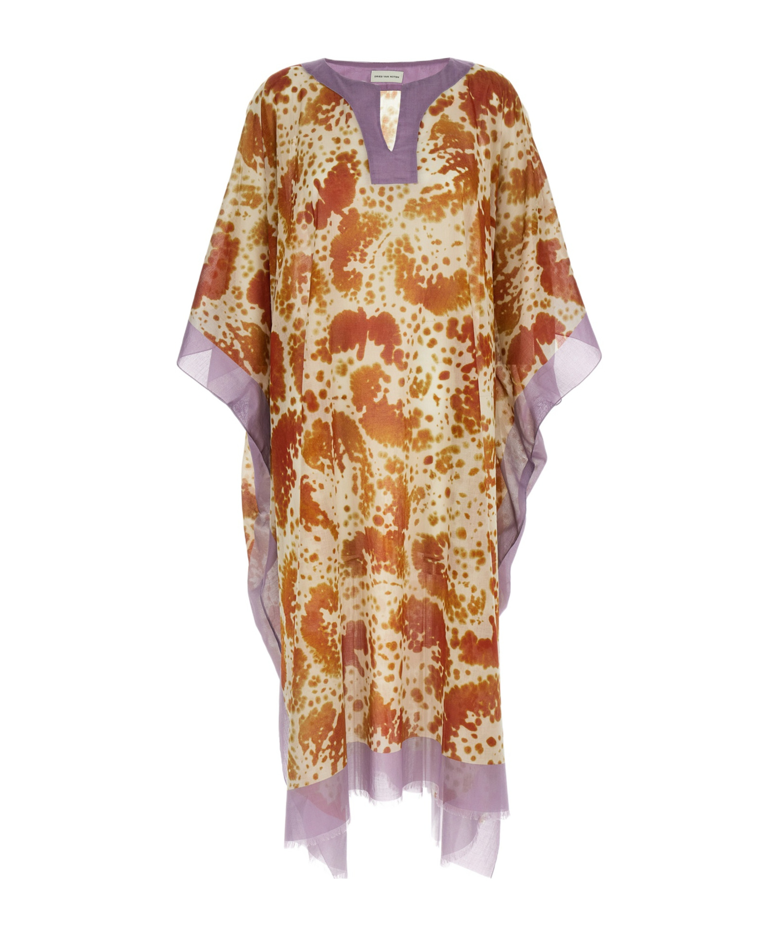 Shop Dries Van Noten Short Sleeve Dress In Nude