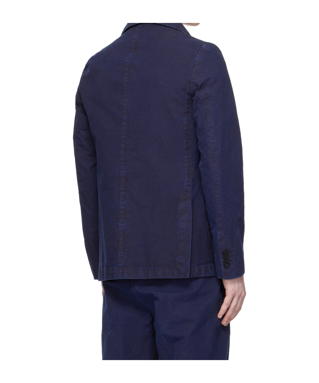 Officine Generale Archer Single-breasted Cotton Suit Jacket In Blue
